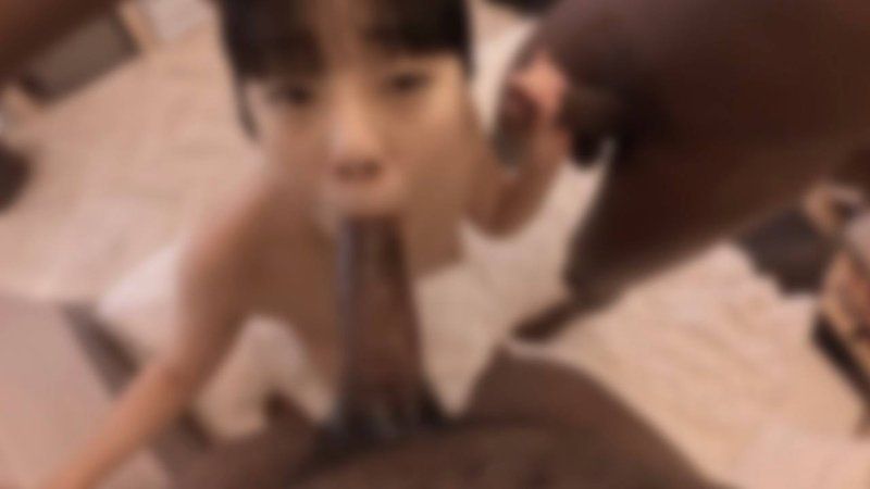【期間限定公開】黒人デカマラのイラマで唾液がヤバい！！美乳・美尻の美女とデカチン黒人2人で破壊して、生中出し分からせ3Pしてきた！