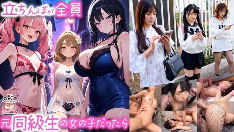 【如果站街女都是同班同學會怎麼樣？ 】 1.班級巨乳女神「似鳥」 2.班級白皙翹臀偶像「真白」 3.年級最淫蕩超虐戀辣妹「湊」 【妄想情色幻想 #似鳥＆真白＆湊】