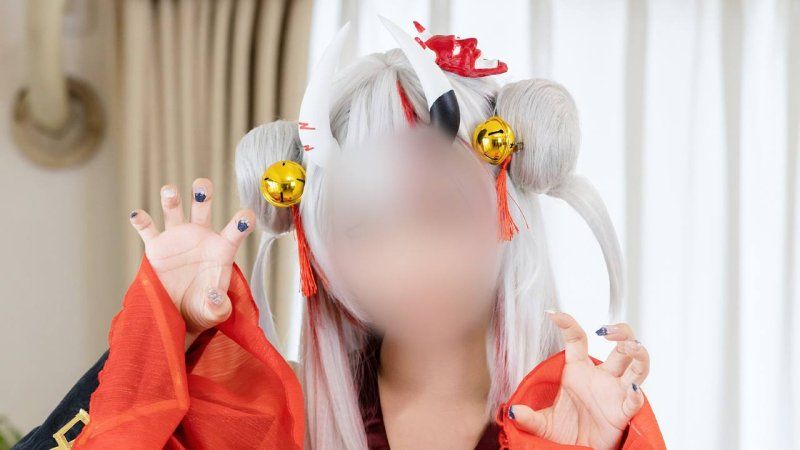 和服鬼神醬的鬼畜肉穴中出